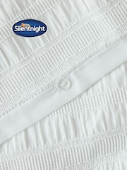 Silentnight White Textured Seersucker Duvet Set - Image 5 of 7