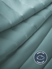 Silentnight Blue Quilted Bedspread - Image 2 of 8