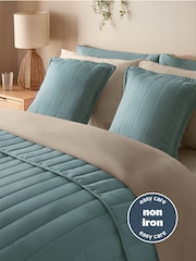 Silentnight Blue Quilted Bedspread - Image 3 of 8