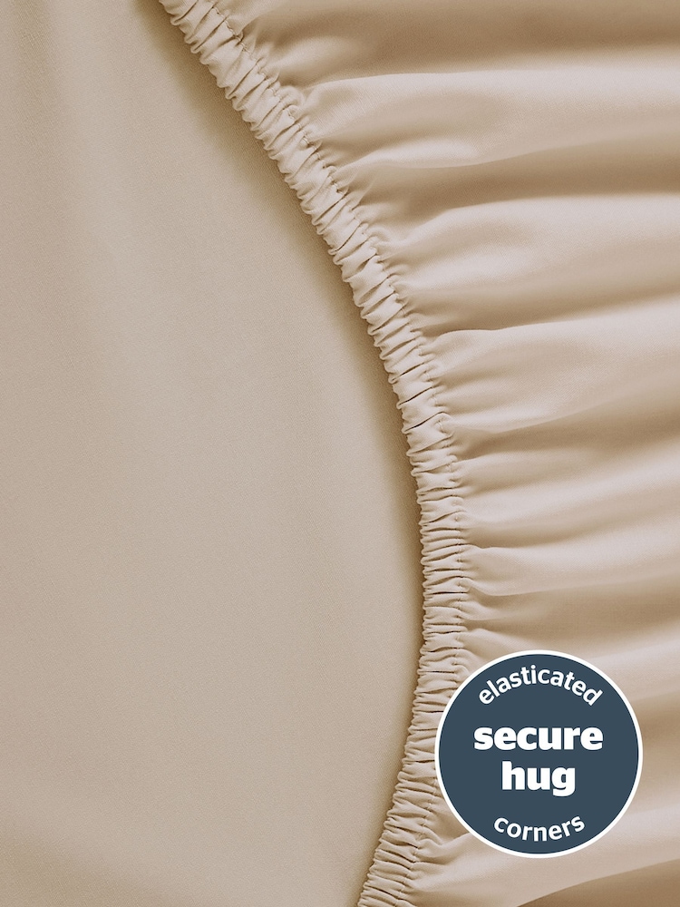 Silentnight Natural Pure Cotton 40cm Extra Deep Fitted Sheet - Image 2 of 7