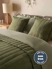 Silentnight Green Quilted Bedspread - Image 3 of 8