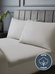 Silentnight Light Grey Pure Cotton 40cm Extra Deep Fitted Sheet - Image 2 of 7