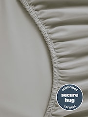 Silentnight Light Grey Pure Cotton 40cm Extra Deep Fitted Sheet - Image 3 of 7