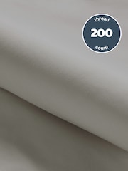 Silentnight Light Grey Pure Cotton 40cm Extra Deep Fitted Sheet - Image 5 of 7