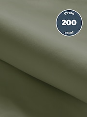 Silentnight Sage Pure Cotton 40cm Extra Deep Fitted Sheet - Image 5 of 7