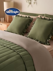 Silentnight Green Supersoft Ruffle Edge Cushion - Image 5 of 9
