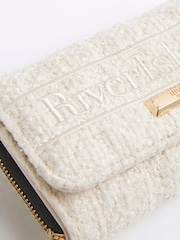 River Island Cream Boucle Flap Front Purse - Image 5 of 5