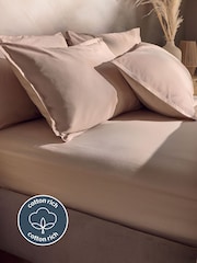 Silentnight Natural Cotton Rich T180 Washed Fitted Sheet - Image 2 of 6