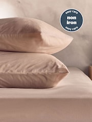 Silentnight Natural Cotton Rich T180 Washed Fitted Sheet - Image 4 of 6