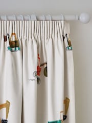 Neutral Diggers Pencil Pleat Blackout Curtains - Image 7 of 7