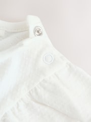 Verde salvie cu broderie - Set salopetă din denim și body pentru bebeluși 2 piese (0luni -2ani) - Imaginea 10 din 10