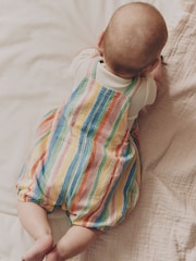 Multicolore motif personnage - Ensemble salopettes et Body bébé 2 pièce (0mois-2ans) - Image 3 sur 4