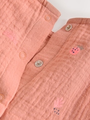 Orange Tropical Baby Long Leg Muslin Romper (0mths-3yrs) - Image 8 of 8