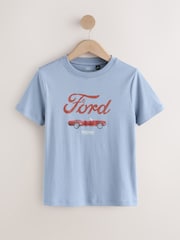 Blue Official Ford License Car Graphic Crew Neck T-Shirt - Image 5 of 7