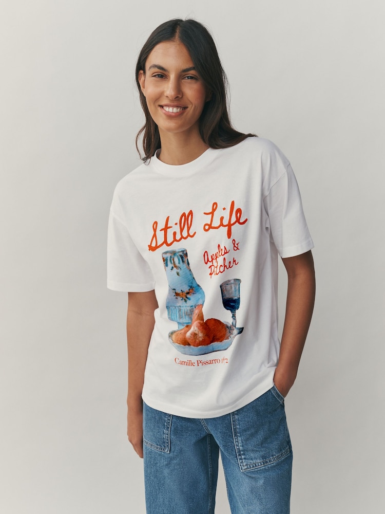 White License Graphic 'Still Life' Crew Neck T-Shirt - Image 1 of 8