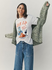 White License Graphic 'Still Life' Crew Neck T-Shirt - Image 3 of 8