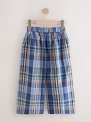 Blau kariert - Pullon Wide Leg Trousers (3-16yrs) - Bild 2 von 4