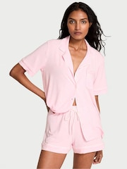 Victoria's Secret Heather Pink Petal Modal Short Pyjamas Set - Image 1 of 2