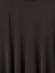 Mango Brown Godet Dress With Back Opening - Image 7 of 7