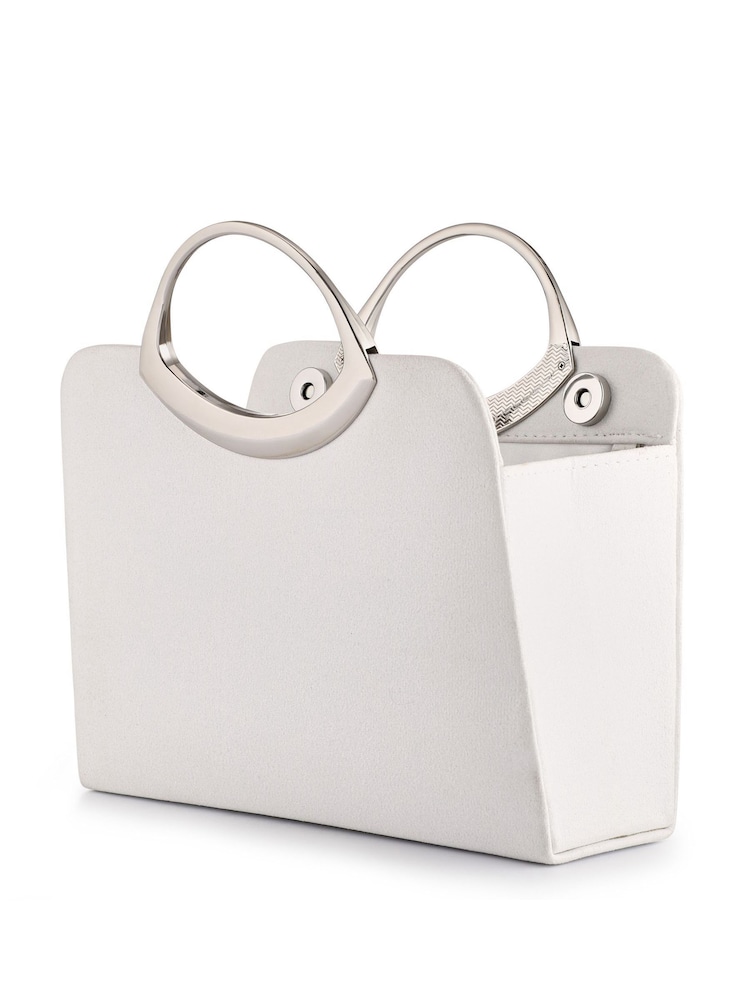 Alb - Pavers Formal Evening Bag - Imaginea 2 din 3