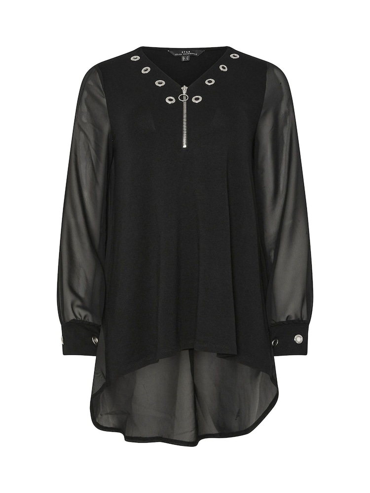 Star by Julien MacDonald Zip Detail Eyelet Top - Slika 6 iz 6