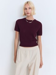 Mango Purple Sweater Romeo Jumper - Image 1 of 4