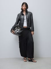 Qara - Forever Comfort® Ayaq Dayaqlı Slingback Takozları - 5şəkildən 5 şəkil