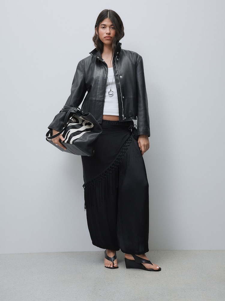 Qara - Forever Comfort® Ayaq Dayaqlı Slingback Takozları - 5şəkildən 5 şəkil