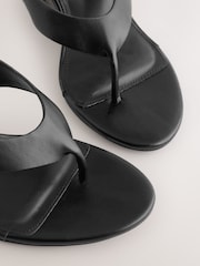 Black Forever Comfort® Toepost Slingback Wedges - Image 9 of 10
