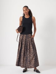 Hush Animal Air Flow Top Pleated Midi Skirt - Image 2 of 5