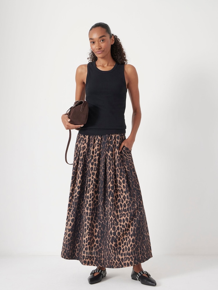 Hush Animal Air Flow Top Pleated Midi Skirt - Image 2 of 5