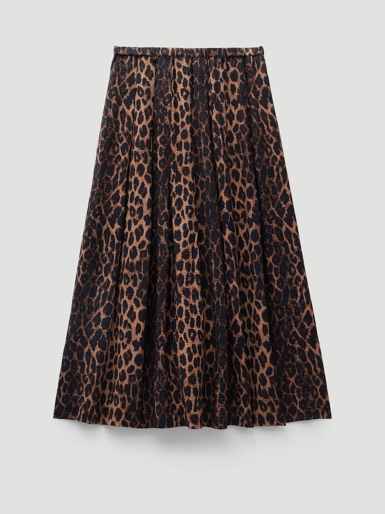 Hush Animal Air Flow Top Pleated Midi Skirt - Image 5 of 5