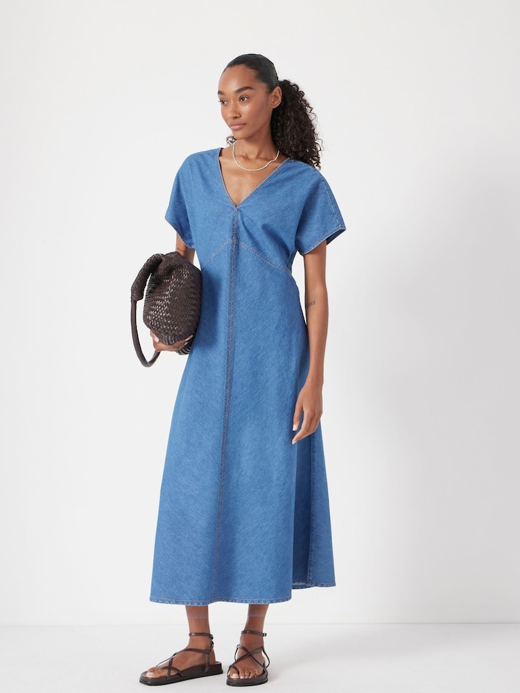 Hush Blue Grace V-Neck Denim Dress - Image 1 of 1 Hush Blue Grace V-Neck Denim Dress - Image 1 of 1