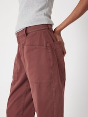 Hush Brown Cordi Barrel Leg Trousers - Image 4 of 5