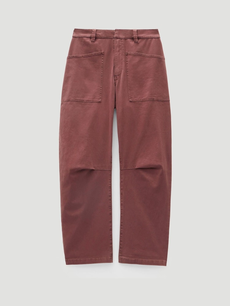 Hush Brown Cordi Barrel Leg Trousers - Image 5 of 5 Hush Brown Cordi Barrel Leg Trousers - Image 5 of 5