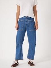Hush Blue Cordi Barrel Leg Jeans - Image 1 of 7