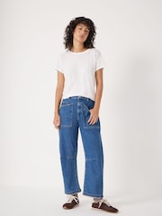 Hush Blue Cordi Barrel Leg Jeans - Image 4 of 7