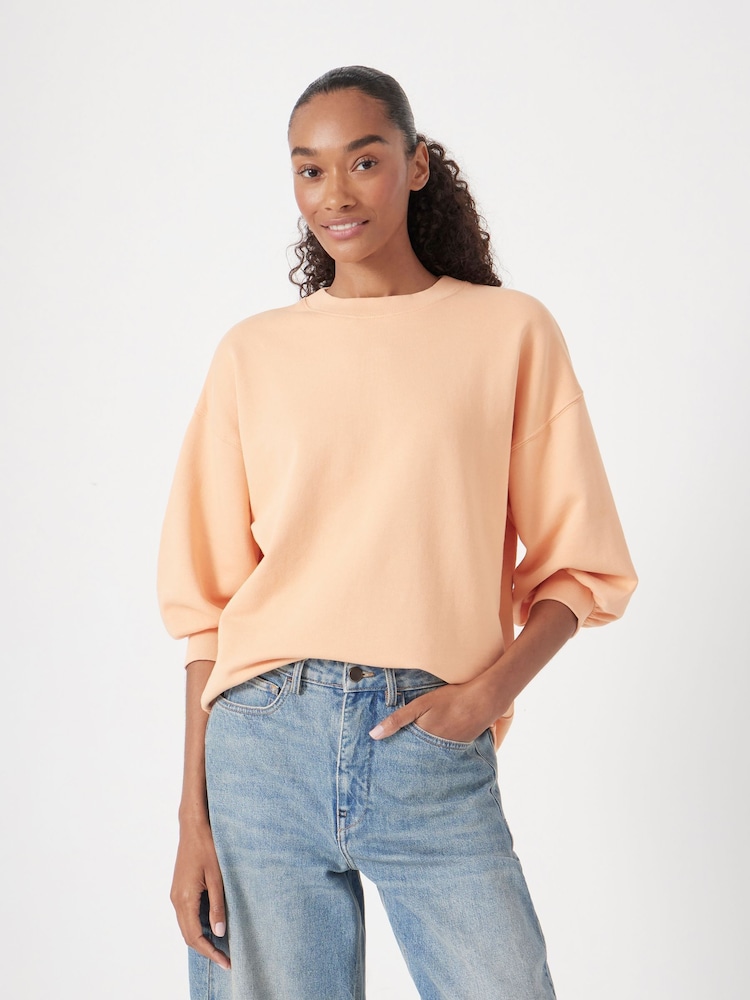 Hush Orange Cropped Sleeve Sweatshirt - Image 1 of 4