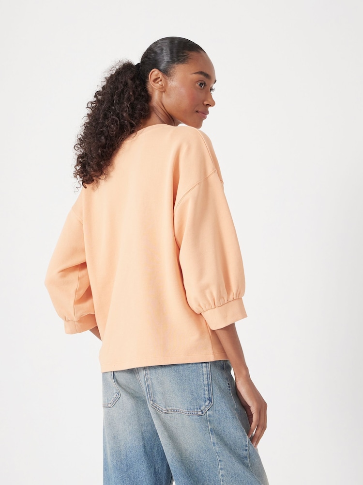 Hush Orange Cropped Sleeve Sweatshirt - Image 2 of 4