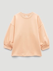 Hush Orange Cropped Sleeve Sweatshirt - Image 4 of 4