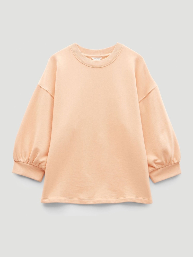 Hush Orange Cropped Sleeve Sweatshirt - Image 4 of 4