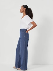 Hush Blue stripe Nessa Wide Leg Jeans - Image 4 of 6