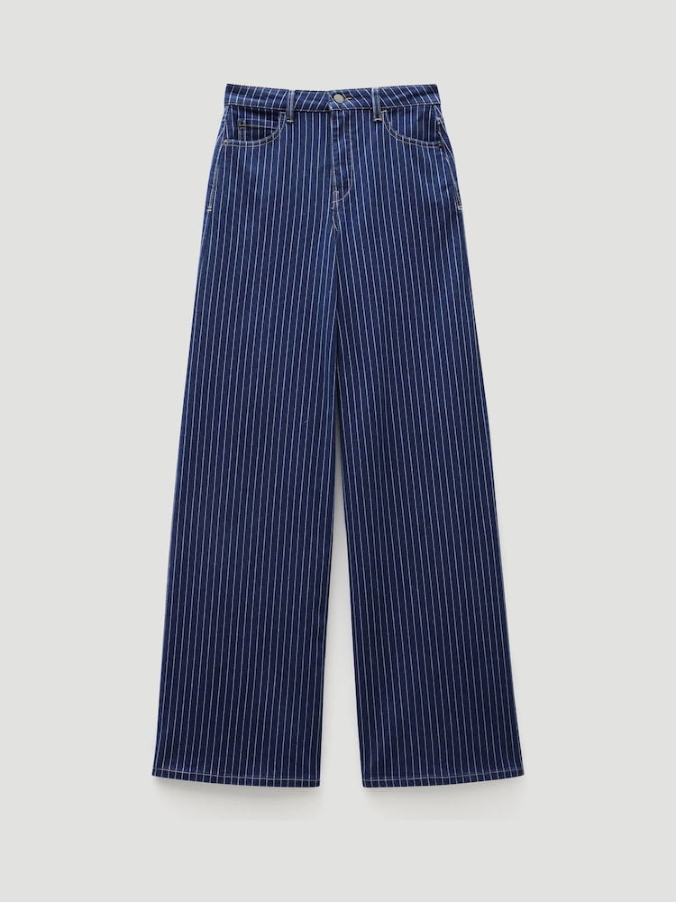 Hush Blue stripe Nessa Wide Leg Jeans - Image 6 of 6