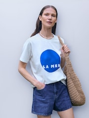 Hush La Mer Graphic Print Cotton T-Shirt - Imagem 5 de 6