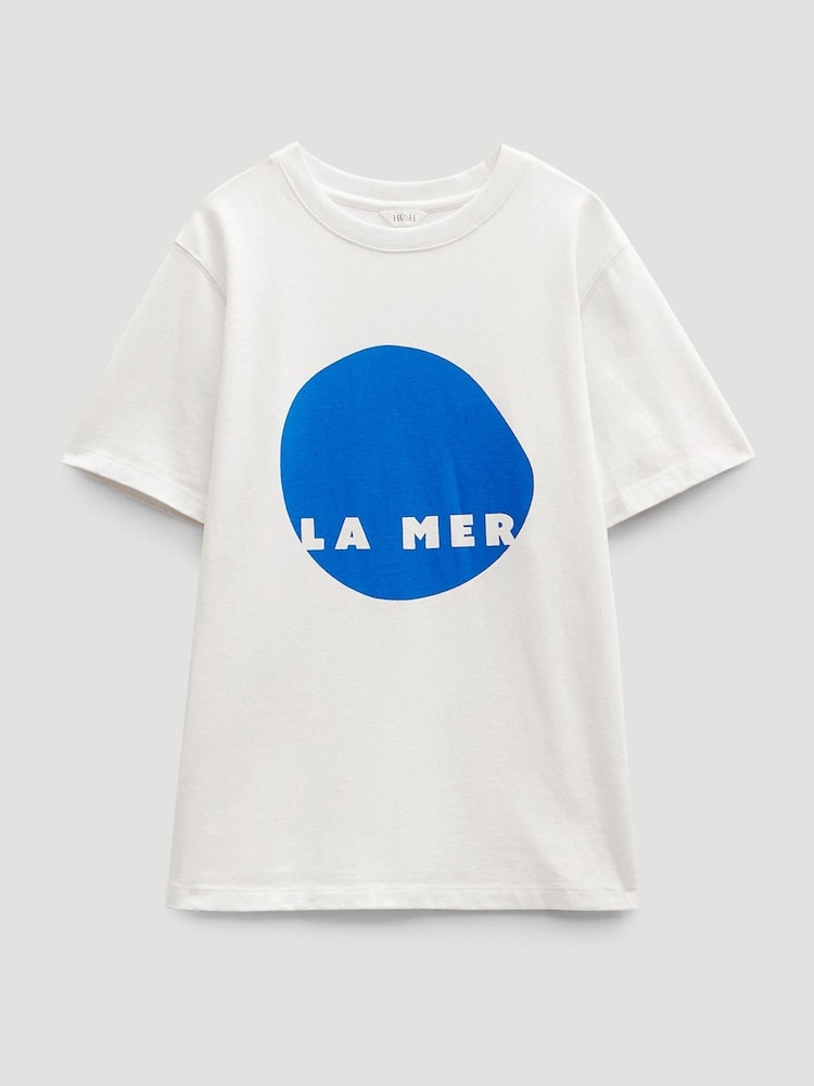 Hush La Mer Graphic Print Cotton T-Shirt - Imagem 6 de 6