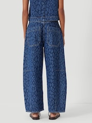 Hush Blue Cropped Bree Barrel Leg Jeans - Image 6 of 8