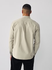 Stone Long Sleeve Lightweight Pocket Oxford  Shirt - Image 3 of 8
