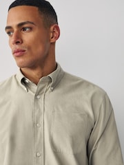 Stone Long Sleeve Lightweight Pocket Oxford  Shirt - Image 4 of 8