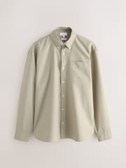 Stone Long Sleeve Lightweight Pocket Oxford  Shirt - Image 5 of 8