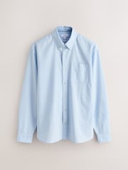 Blue Long Sleeve Lightweight Pocket Oxford  Shirt - Image 5 of 7
